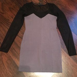 Sheer Sleeve Dress